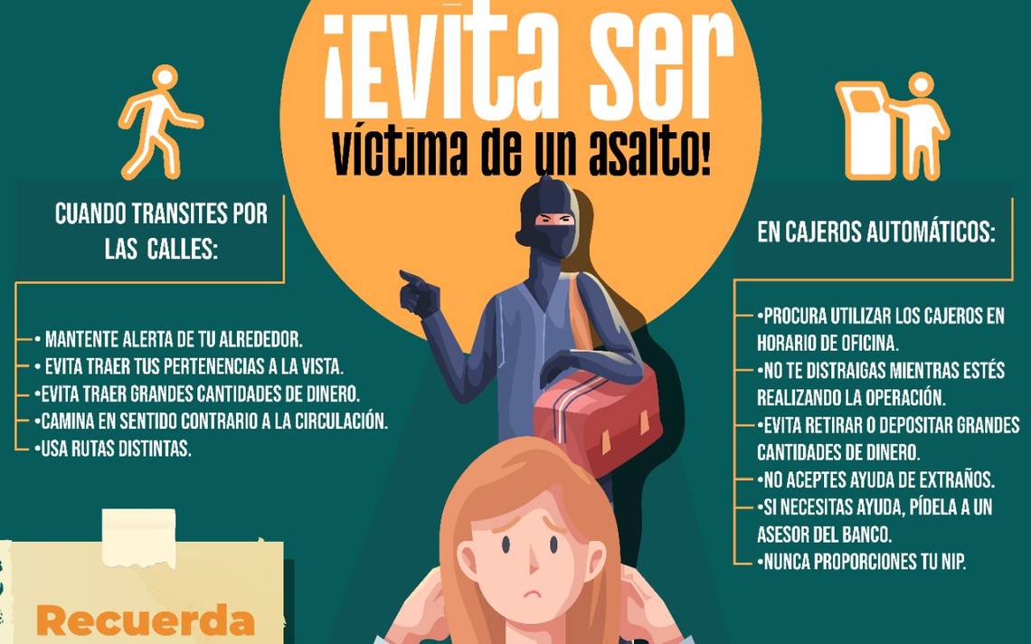 Comparte Ficosec gu a b sica para evitar ser v ctima de asaltos